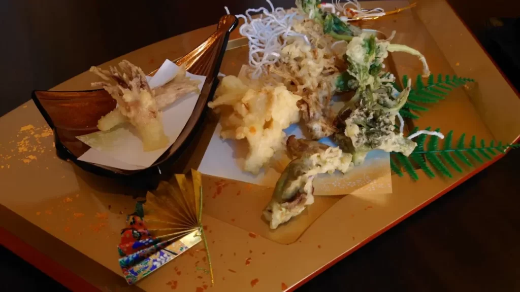 おまかせで天ぷら７種盛り