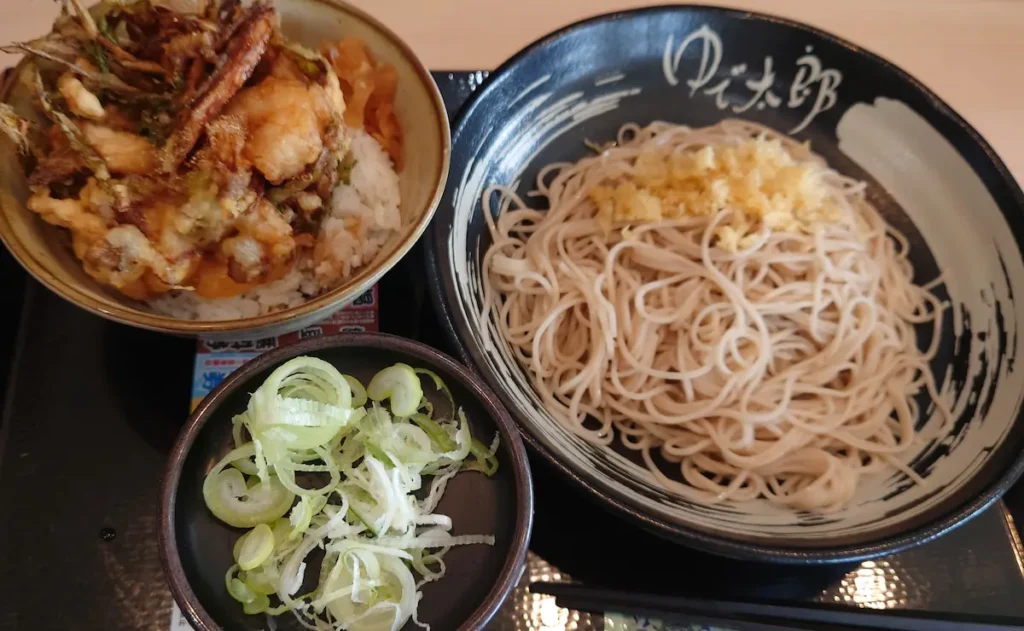 冷そば・ミニ野菜かきあげ丼セット